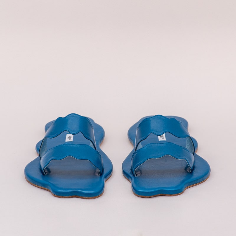 Sandales Marguerite Bleu Ocan