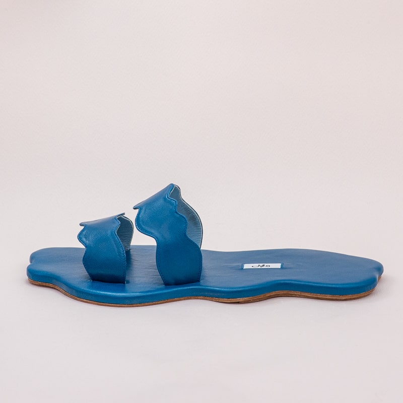 Sandales Marguerite Bleu Ocan