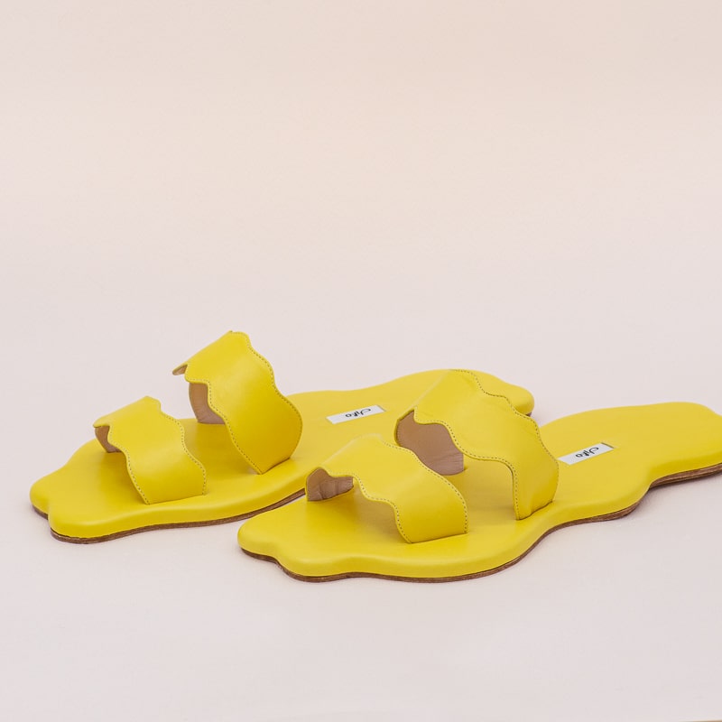 Sandales Marguerite Jaune Canari