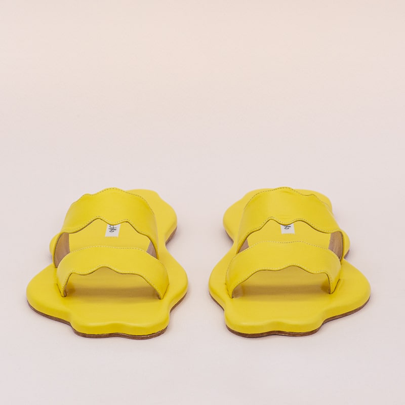 Sandales Marguerite Jaune Canari
