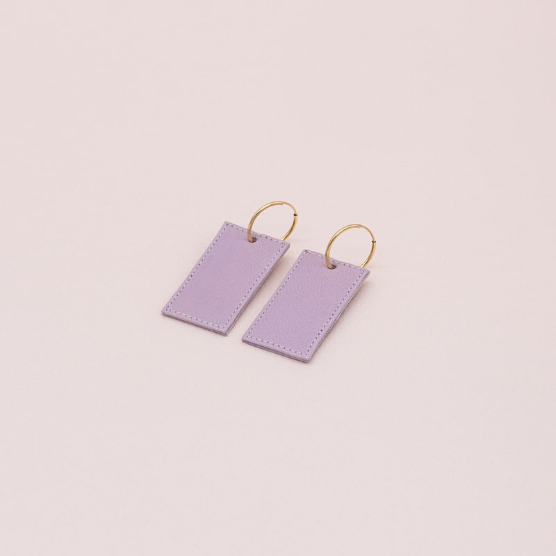 Boucles d'oreilles Epures Lilas