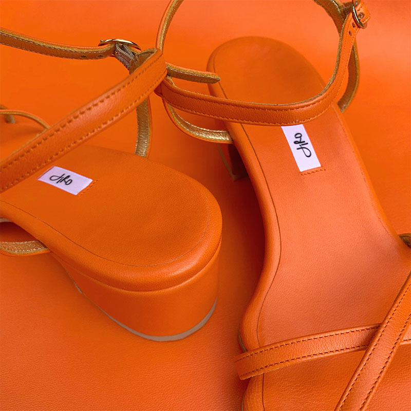 Sandales Daisy Orange
