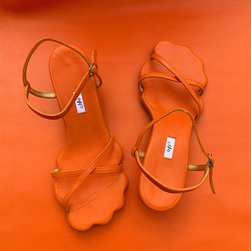 Sandales Daisy Orange
