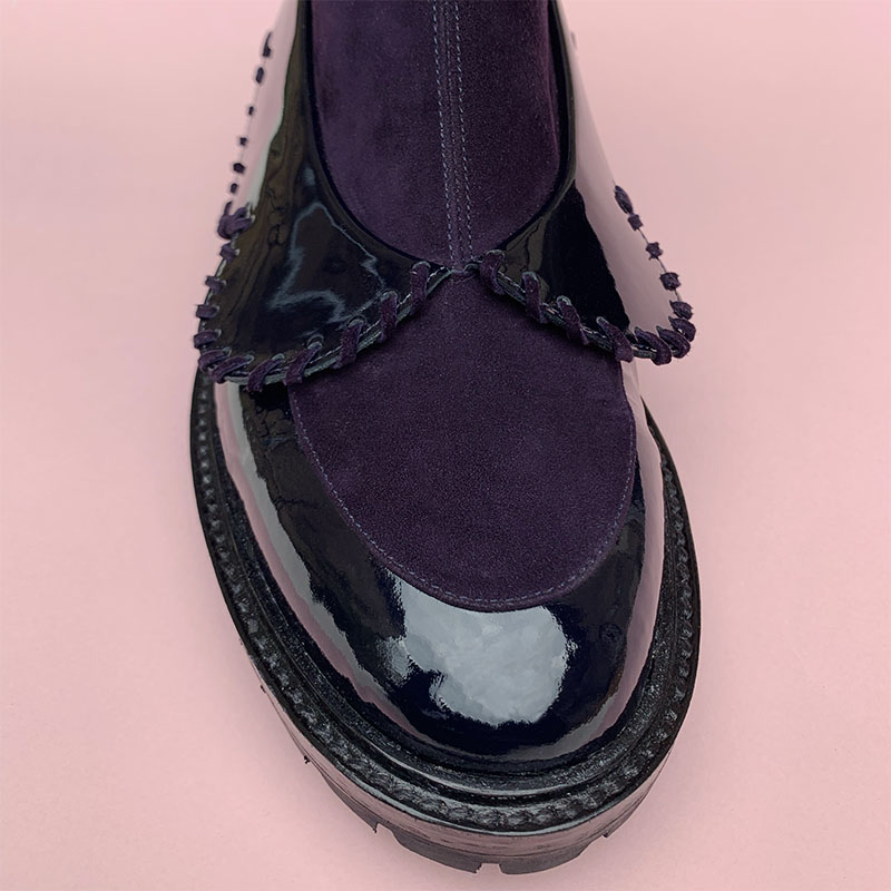 Bottines Claudine Pourpre