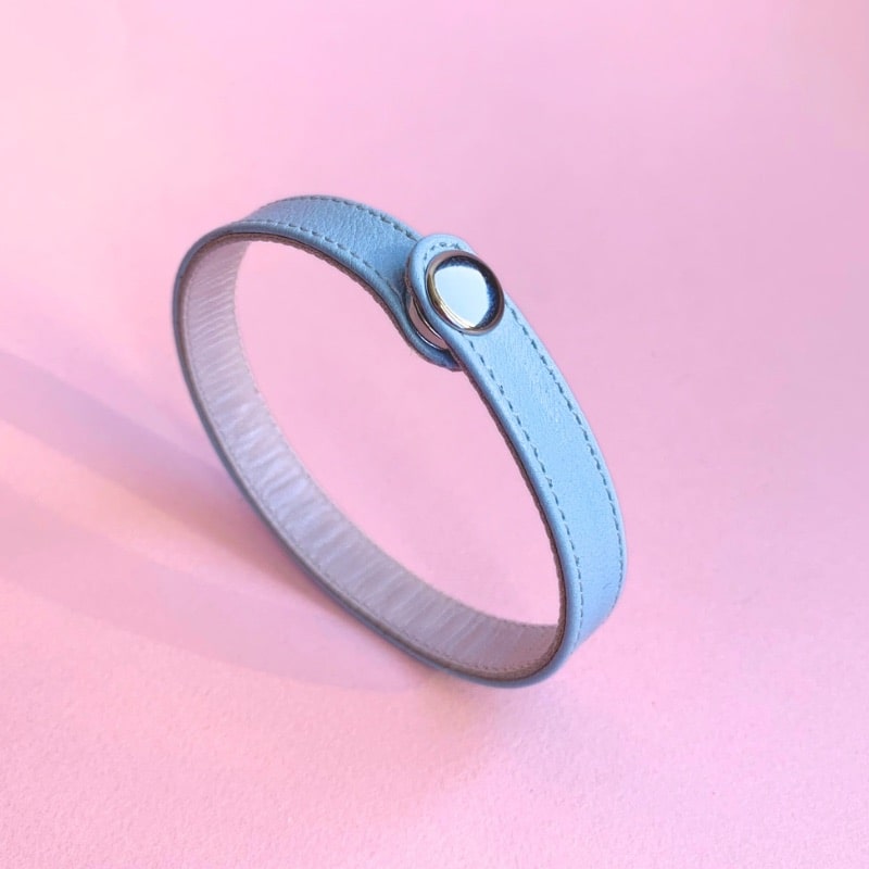 Bracelet Lie Small Chevreau - Couleurs froides
