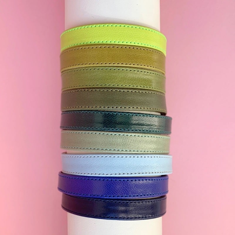 Bracelet Lie Small Chevreau - Couleurs froides
