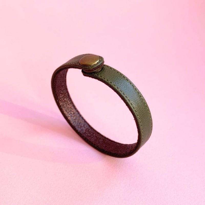 Bracelet Lie Small Chevreau - Couleurs froides