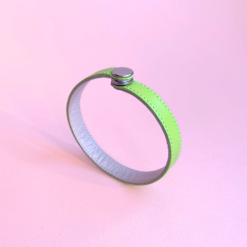 Bracelet Lie Small Chevreau - Couleurs froides