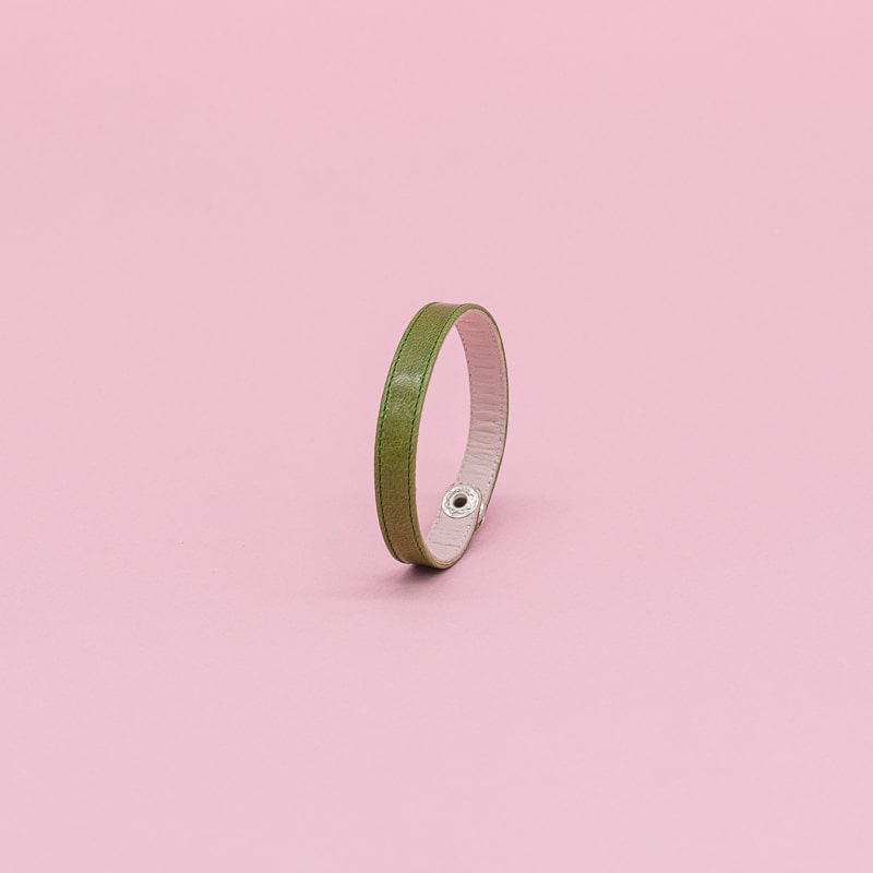 Bracelet Lie Small Chevreau - Couleurs froides
