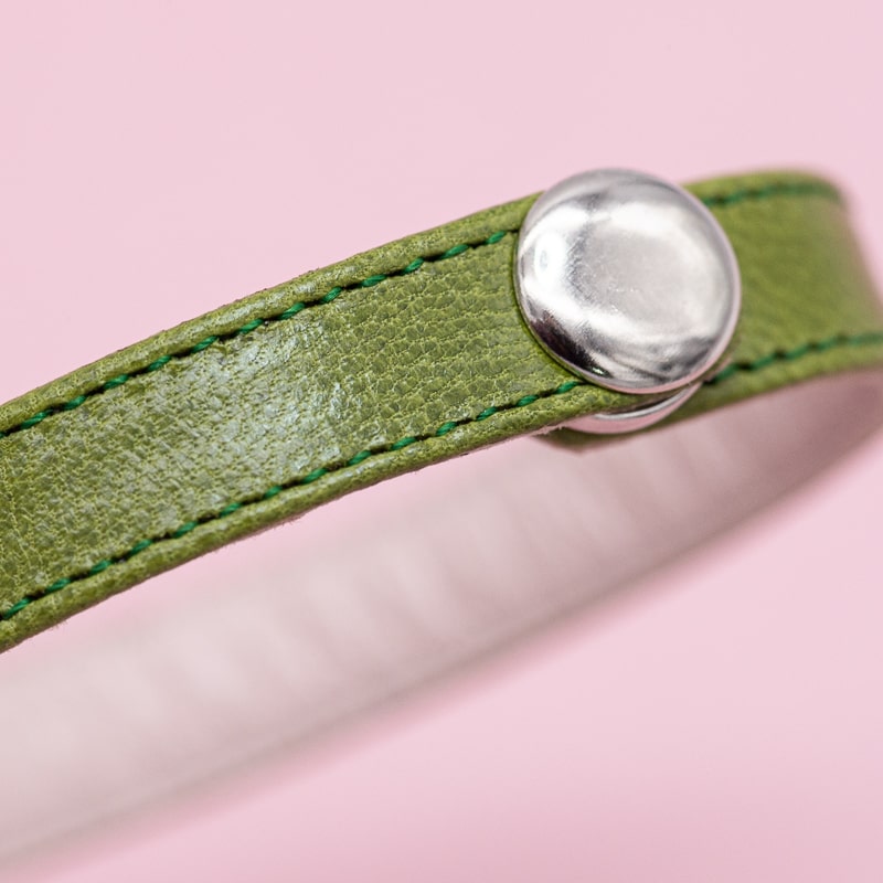 Bracelet Lie Small Chevreau - Couleurs froides