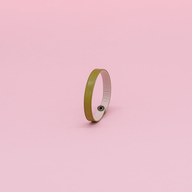 Bracelet Lie Small Chevreau - Couleurs froides