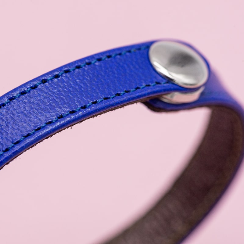 Bracelet Lie Small Chevreau - Couleurs froides